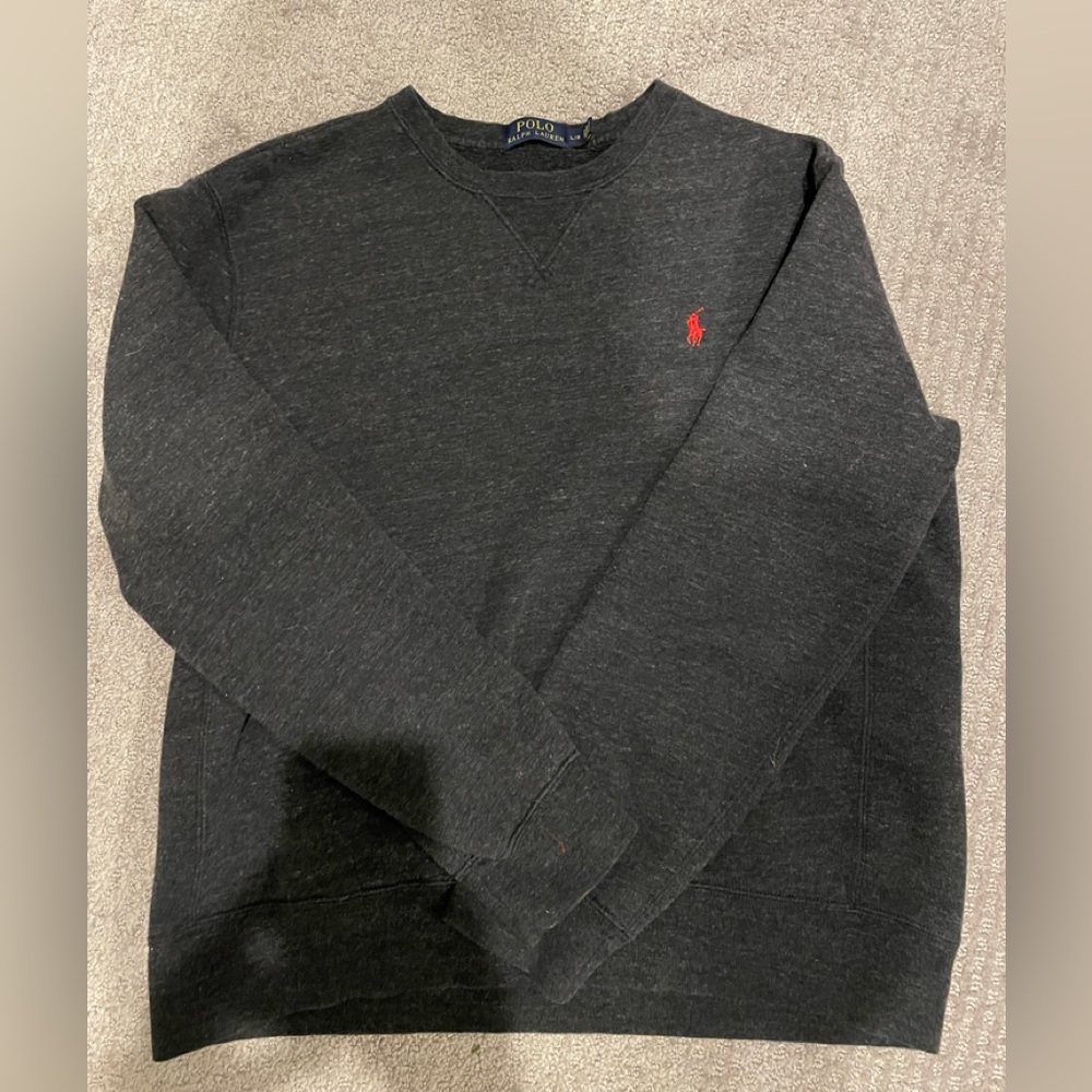 Men’s Large Polo Crewneck Sweatshirt